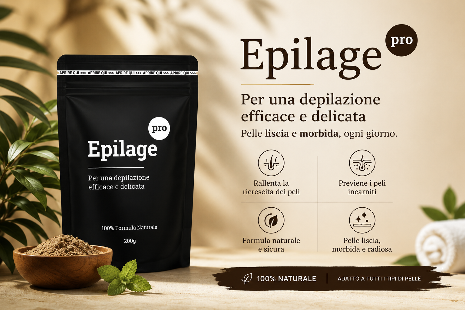 Epilage benefits and premium review-style product visual